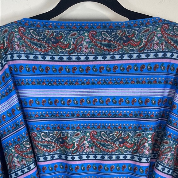 Blue Paisley Patterned Maxi Dress - Picture 7 of 7